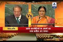 sushma swaraj vs nawaz sharif watch how swaraj proved that pakistan pm s talks had nothing to do with reality 