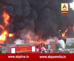 Fire in polyester yarn company in surat