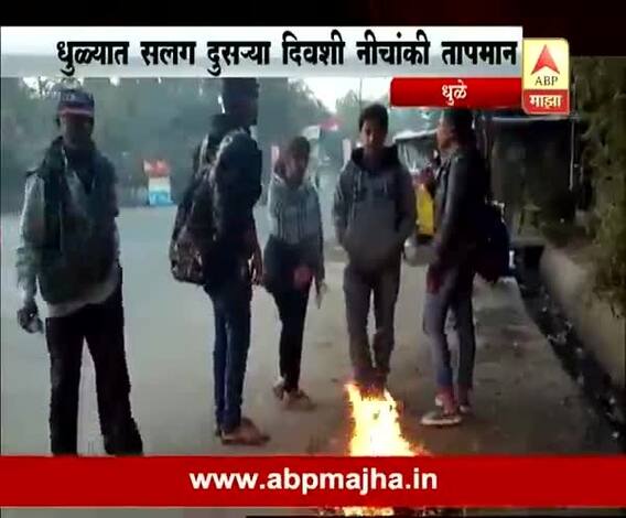 Dhule : Cold wave in uttar Maharashtra