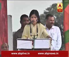 Dimple Yadav campaigns for sp