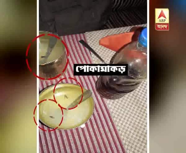  দমদমে নামী রেস্তোঁরার খাবারে আরশোলা, দেখুন