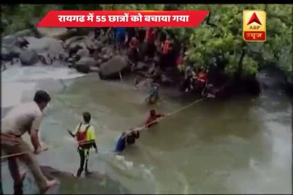  রায়গড়ে হ্রদে আটকে পড়া পড়ুয়াদের উদ্ধার করল পুলিশ