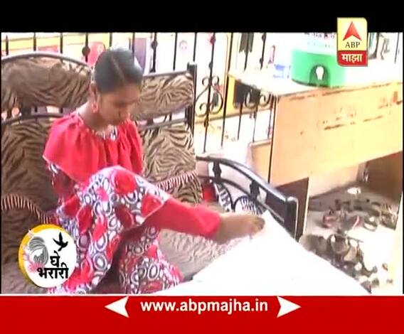 Ghe Bharari : Solapur : Laxmi Shinde\'s Succes story : 65% in HSC without hands : 01:06:2017