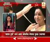 London : Asha Bhosale\'s wax statue in Madam Tussad musium