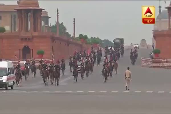  দিল্লির বিজয় চকে নয়া রাষ্ট্রপতির শপথগ্রহণের মহড়া