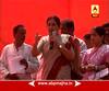 Mumbai : Azad Maidan : Kisan Long March :Vidya Chavan on Stage addressing Farmers