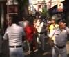 BJP\'s law violation at lalbazar, supporters engaged into scuffle with police