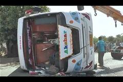 Anand Bus Accident : Two Died In Accident Near Dharmaj, 20 Injured 
