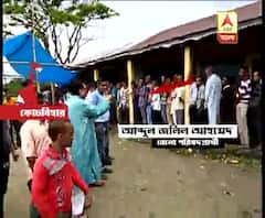 At CoochBihar Zilla Parishad Candidate openly giving threat to Independent candidate and asking public to cast vote only to TMC