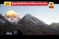 Viral Sach: Mystery of Mount Kailash\'s peak turning Gold unveiled