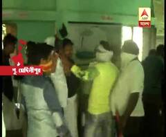 Rigging in front of Police, outsiders entered booth with gun