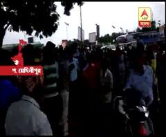 Police personnel beaten by BJP supporters while they are going to attain Midnapore for attaining Modi meeting