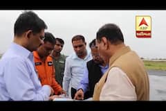 CM Vijay Rupani Visit Flooded Area Of Gir Somnath In Air force Plane 