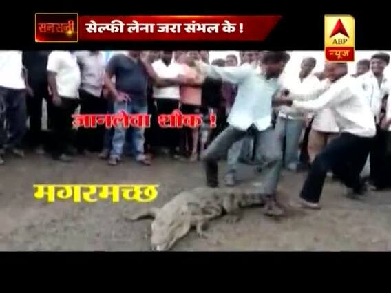 मगरमच्छ के साथ 'जानलेवा करतब', सेल्फी पर 'मौत का अटैक'!