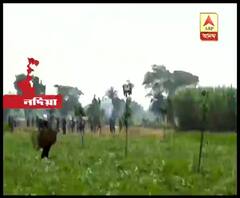 নদিয়ার ভীমপুরে পঞ্চায়েতের বোর্ড গঠনকে কেন্দ্র করে বোমাবাজি