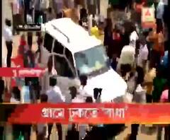 দাঁতনে বিজেপির জেলা সভাপতির গাড়ি আটকে বিক্ষোভ, লাঠি নিয়ে ধাওয়া, অভিযুক্ত তৃণমূল
