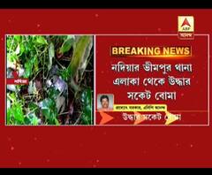 পঞ্চায়েত বোর্ড গঠনের আগে, নদিয়ার ভীমপুর থানার ময়দানপুর হালদারপাড়া এলাকা থেকে উদ্ধার সকেট বোমা