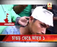 কোচবিহারের ভবানীগঞ্জ বাজারের চাঙড় খসে জখম ব্যক্তি, প্রতিবাদে রাস্তা অবরোধ করে বিক্ষোভ ব্যবসায়ীদের
