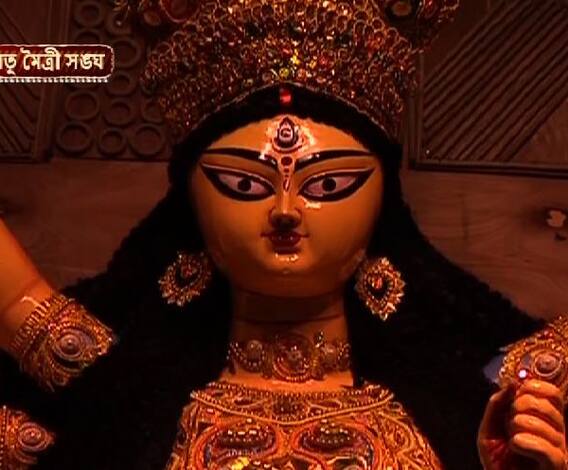 ৫৪ বছরের পুজোয় হালতুর মৈত্রী সঙ্ঘের বিষয় ভাবনায় পরিবেশ