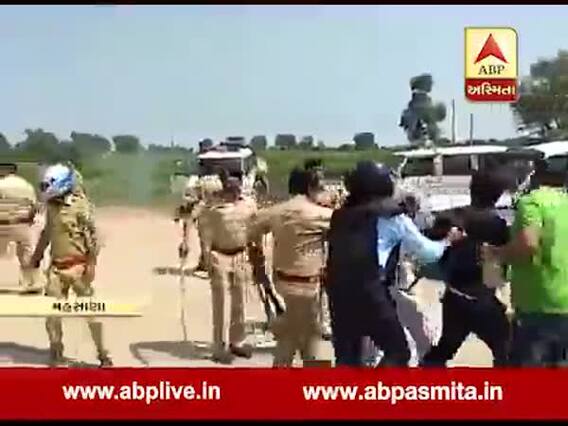 મહેસાણામાં પોલીસને કેમ છોડવા પડ્યા ટીયરગેસ, જુઓ વીડિયો 