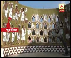 পুরুলিয়ার ভামুরিয়া বাথেনেস্বর সর্বজনীন দুর্গাপূজো কমিটির মণ্ডপে আদিবাসী সংস্কৃতির ছাপ, পরিবেশ রক্ষার বার্তা