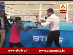 ખેલ મંત્રી રાજ્યવર્ધન સિંહ રાઠોડે મેરી કોમ સાથે કરી બૉક્સિંગ, જુઓ વીડિયો