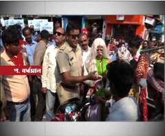 সেফ ড্রাইভ সেভ লাইফ-এর প্রচারে সাজানো যমরাজকে সঙ্গে নিয়ে অভিযান আসানসোল পুলিশের