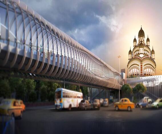 অবশেষে দক্ষিণেশ্বরে স্কাইওয়াকের যাত্রা শুরু, ভিড়ের চাপে নাজেহাল দর্শনার্থীদের সাহায্যের জন্য দক্ষিণেশ্বর স্টেশন থেকে মন্দিরের সিংহদুয়ার পর্যন্ত এই স্কাইওয়াক, এবিপি আনন্দের এক্সক্লুসিভ রিপোর্ট