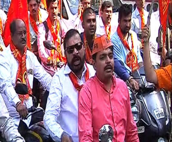 उद्धव ठाकरेंच्या अयोध्या दौऱ्यापूर्वी शिवसैनिकांची बाईक रॅली | पुणे | एबीपी माझा 