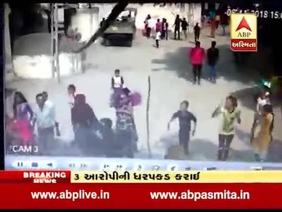 ગાંધીનગરઃ જૂના કોબામાં બે જૂથ વચ્ચે મારામારી, સામે આવ્યા સીસીટીવી