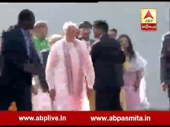 પીએમ મોદીના કમાન્ડોએ ટ્રેડ શૉમાં કયા કયા દિગ્ગજ નેતાઓને હાથ નાંખીને પાછળ ખસેડી દીધા, જુઓ વીડિયો