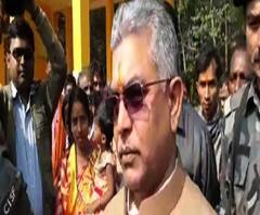 পশ্চিম মেদিনীপুরে দিলীপকে ঘিরে বিক্ষোভ, গো ব্যাক স্লোগান তৃণমূলের