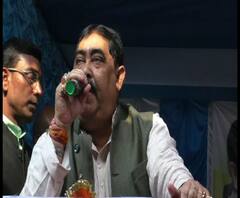 বীরভূমের আমোদপুরে দলীয় সভায় ভিড়, খুশি অনুব্রত 