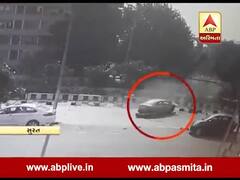 સુરત Live અકસ્માતઃ પૂર ઝડપે આવતી કાર BRTS ડિવાઇડર સાથે અથડાઇ, ચાલક ફોન પર કરતો હતો વાત