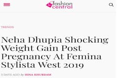 UNCUT: Neha Dhupia Hits Back At An Article For Fat-Shaming Her