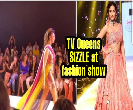 Divyanka Tripathi & Hina Khan slay as showstoppers at Bombay Times Fashion Week 2019