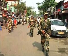 লোকসভা ভোটের আগে ভোটারদের আস্থা বাড়াতে কলকাতার বিভিন্ন এলাকায় কেন্দ্রীয় বাহিনীর রুট মার্চ