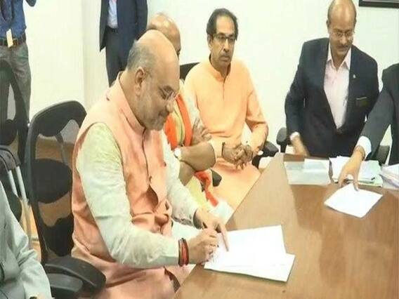 ભાજપ અધ્યક્ષ અમિત શાહે ગાંધીનગર બેઠક પરથી નોંધાવી ઉમેદવારી, જુઓ વીડિયો