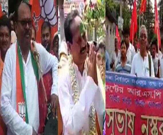 কোথাও লাড্ডু বিলি, কোথাও ভোটের দেওয়াল-ছড়া, শহর থেকে জেলা, সকাল থেকেই সরগরম লোকসভা ভোটের প্রচার