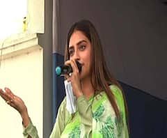 উত্তর ২৪ পরগনার সন্দেশখালিতে ভোট প্রচারে বসিরহাট লোকসভা আসনের তৃণমূল প্রার্থী নুসরত জাহান, কর্মীসভা দিয়ে শুরু প্রচার