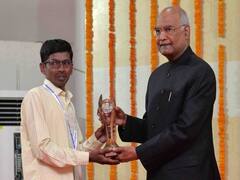 ગાંધીનગરઃ એક દિવસના ગુજરાત પર આવ્યા રાષ્ટ્રપતિ કોવિંદ, ગુજરાતીમાં કર્યું ભાષણ