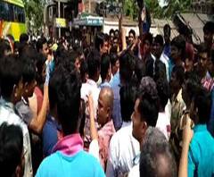 নন্দকুমার-মেচেদা ৪১ নম্বর জাতীয় সড়কে অবরোধের জেরে তমলুকে তীব্র যানজট