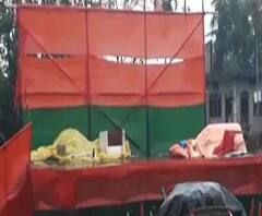 কোচবিহারে ঝড়ে বিধ্বস্ত বিজেপির সভার প্রস্তুতি, জন বার্লার সভা ঘিরে অনিশ্চয়তা