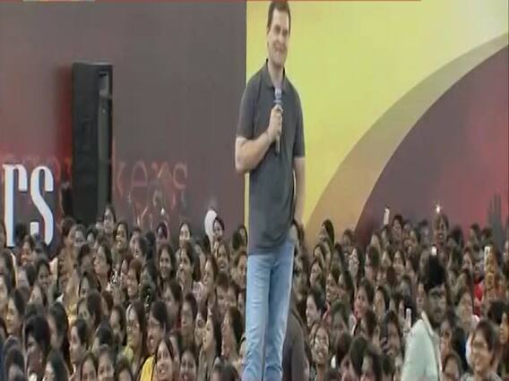 Election Viral: Rahul Gandhi aks Chennai college girl to call him 'Rahul' not 'sir'