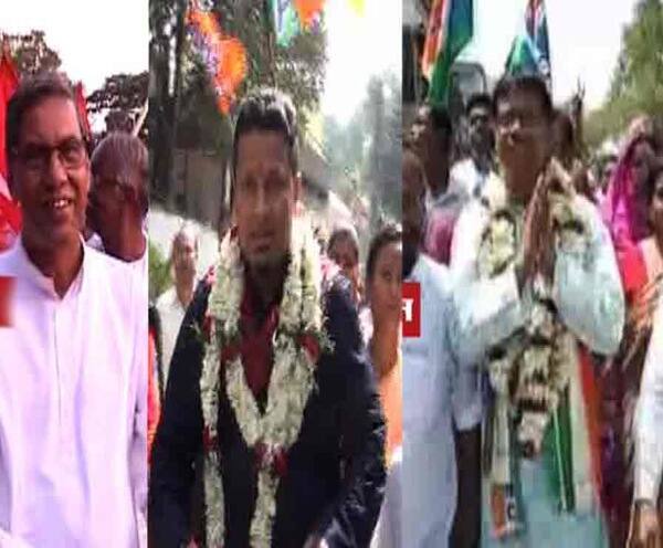 বাঁকুড়া থেকে ব্যারাকপুর, যাদবপুর, জেলায় জেলায় চলছে ভোটপ্রচার Lok Sabha Election 2019: CPM, TMC, BJP candidates are campaigning all over the state বাঁকুড়া থেকে ব্যারাকপুর, যাদবপুর, জেলায় জেলায় চলছে ভোটপ্রচার
