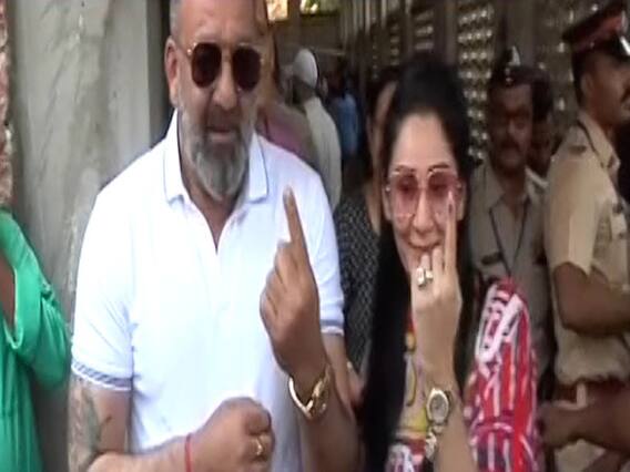 Sanjay Dutt and Manyata Dutt cast their votes