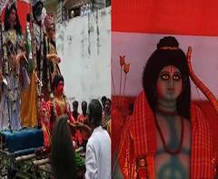 উত্তর দিনাজপুরের ইসলামপুরে রামনবমীর শোভাযাত্রায় রায়গঞ্জ কেন্দ্রের বিজেপি প্রার্থী দেবশ্রী চৌধুরী, রামপুরহাটে তৃণমূলের রামনবমীর মিছিল
