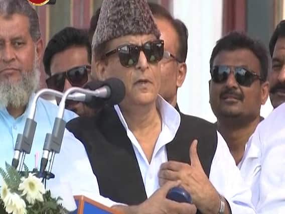 Azam Khan gets emotional while addressing 