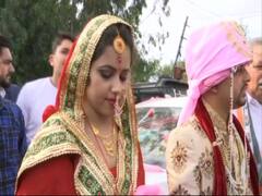 Newly weds reach polling bath to cast vote in J&K's Udhampur