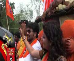 নিয়ম নাস্তি: নির্বাচন কমিশনের নির্দেশ সত্ত্বেও শনিবার বাজল বাবুল সুপ্রিয়র গাওয়া বিজেপির নির্বাচনী থিম সং